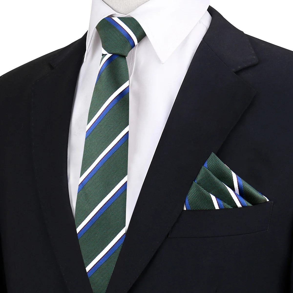 Tie Set Gift Box For Man Necktie Pocket Square Set For Business Daily Wear Office Workplace Suit Accessories Ties Hanky Gravatas