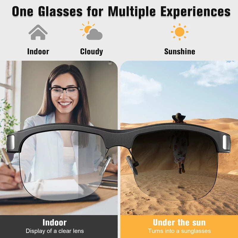 Xiaomi Smart Sunglasses Glasses Bluetooth Call Music Anti-blue UV400 Polarized Sunglass Lenses For Men Women with Mic & Speakers