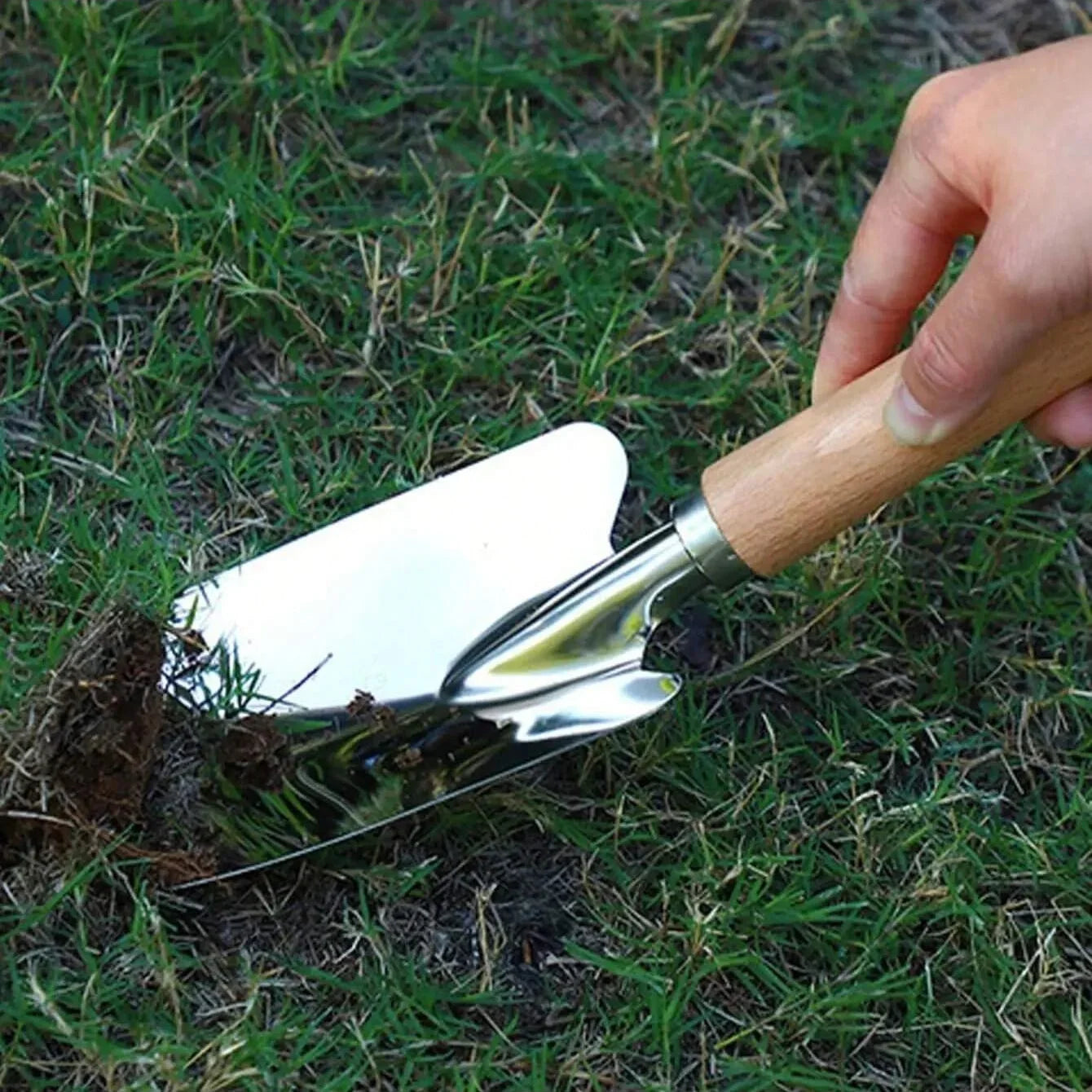 2pcs Gardening Tools Weeding Shovel Trowel and Rake Labor-saving Hand Shovels for Digging Transplanting Planting Weeding