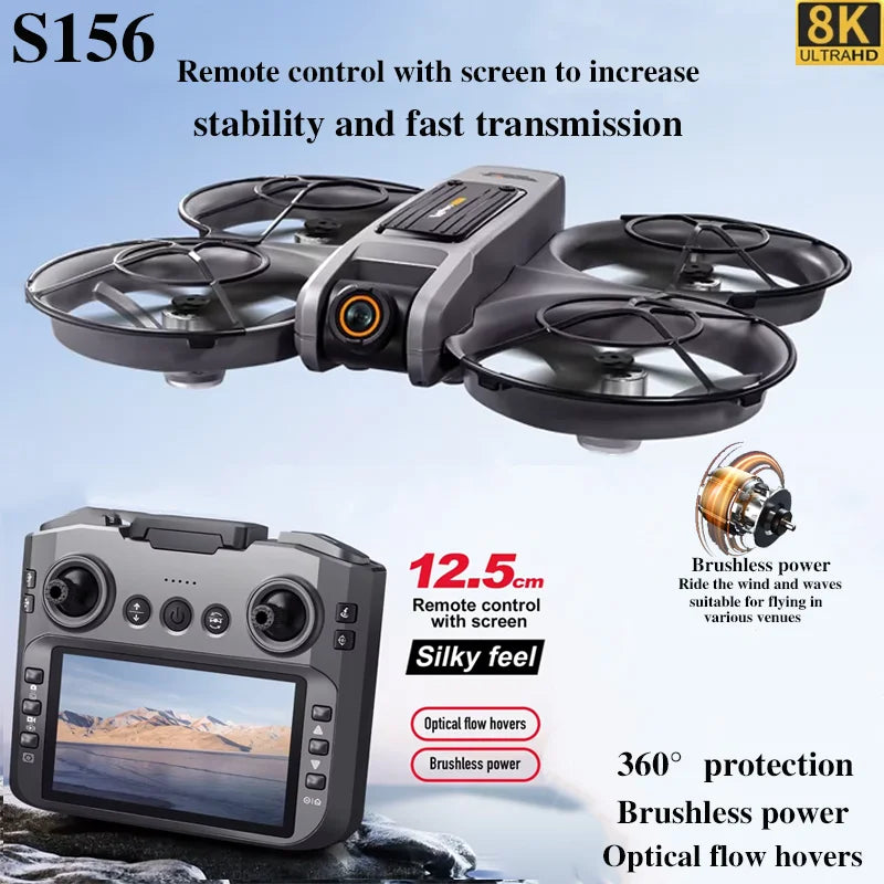 S156 RC Drone 2.4G 5G GPS Professional 8K HD Aerial Photography Remote Control Aircraft HD Dual Camera Quadcopter boy Toys Gifts