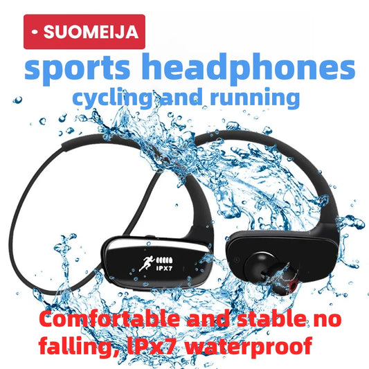 Wireless Bluetooth Earbuds In Ear IPX7 Waterproof Sports Headphones with 32GB Storage For Sports Running Bodybuilding And Hiking