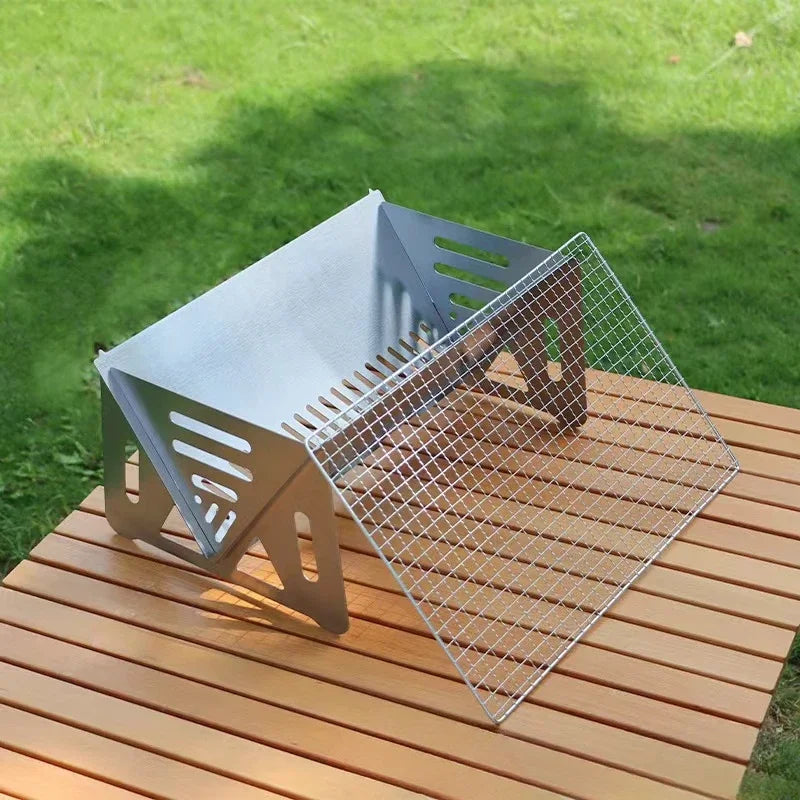 Multifunction BBQ Grill Portable Griddle Fold Mini Brazier Heating Furnace Outdoor Garden Barbecue Kitchen Utensils Wood Stove