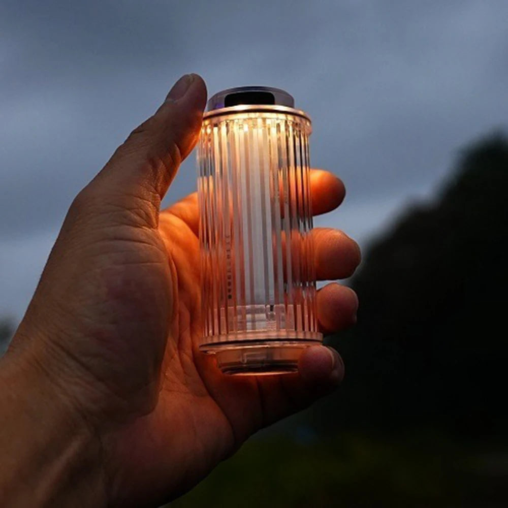 NEW 38 Explore Flashlight USB Rechargeable Camping Light Transparent Powerful 3000mAh Mini LED Camping Lanterns Outdoor