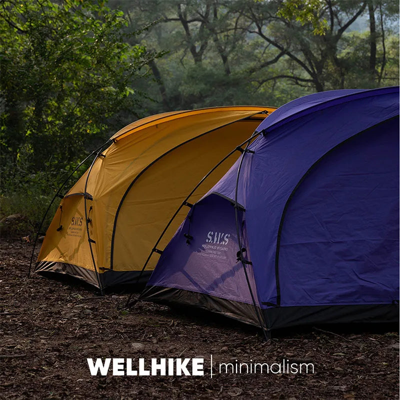 WELLHIKE Outdoor Portable Tent Single and Double Field Park Camping Equipment Rain and Sun Thickened Three Sseason Tent