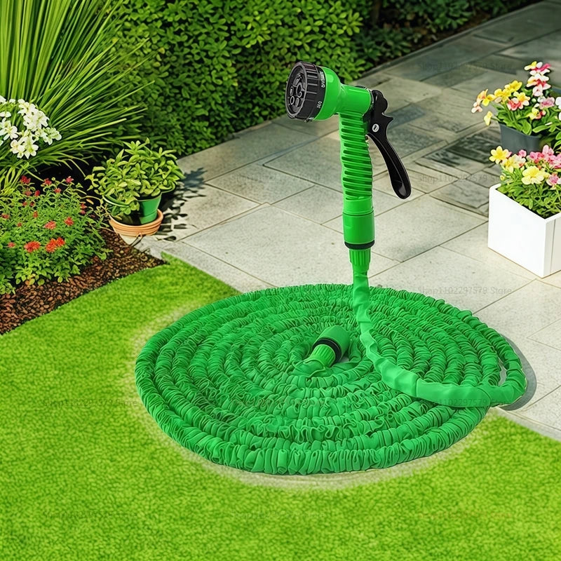 Water Gun, 7Water Spraying Functions,  Home Expandable Magic Hose, High-Pressure Car Wash, Garden Watering Hose