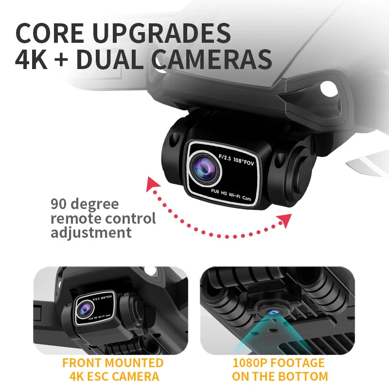 LYZRC L900 PRO SE 4K Professional HD Dual Camera Brushless Motor Drone GPS 5G Wifi Long RC Distance Foldable RC Quadcopter