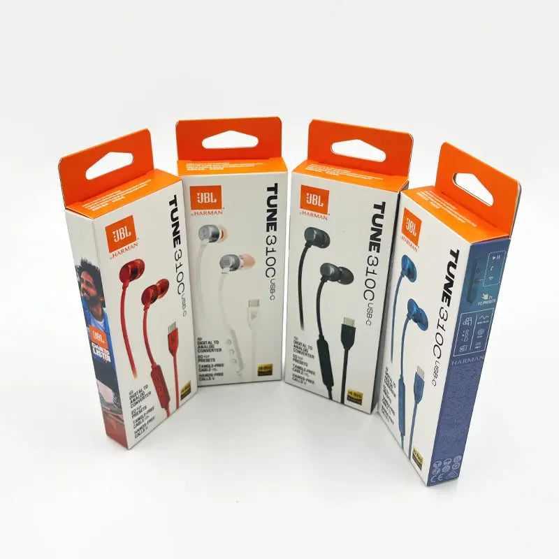 JBL TUNE 310c T310C USB-C Wired Hi-Res In-Ear Headphones Type-C Earphone With Microphone headphones headset earbuds