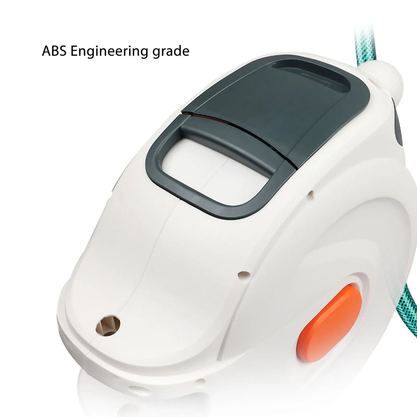 Retractable Garden Hose Reel Any Length Lock Automatic Retractable Hose Reel Slow Return ABS with Sprayer Nozzle for Watering