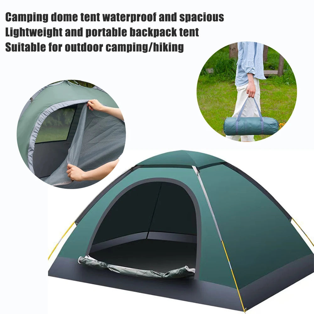Fully automatic tent, outdoor manual setup, outdoor camping, thickened rain and sun protection, indoor warmth, beach park