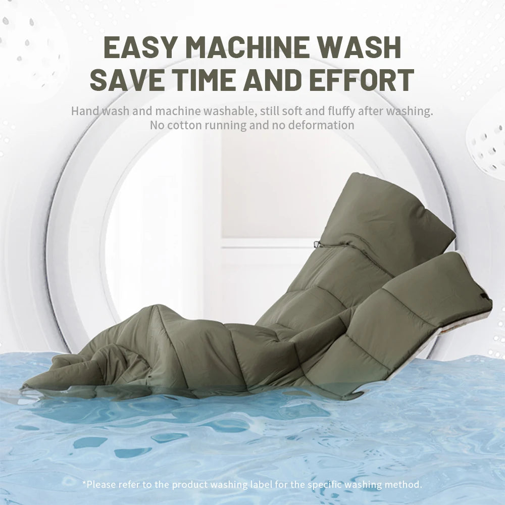 Naturehike Sleeping Bag Outdoor Camping Adult Single Patchable Sleeping Bag Spirit Envelope Cotton Sleeping Bag Hooded Portable