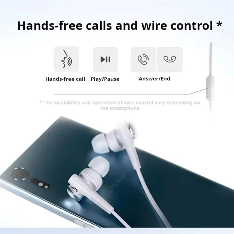 New Original SONY MDR-XB55AP In-Ear Extra Deep Bass Headphones 3.5mm Wired Stereo Earphones Sport Earbuds Handsfree Headset