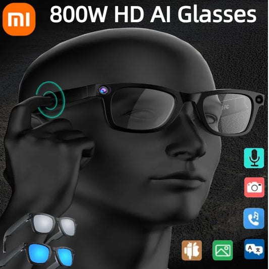 Xiaomi 800W Pixel HD Smart Glasses G300 AI GPT Camera Bluetooth Call Translate Identify Objects Smart Glasses Photochromic Lens