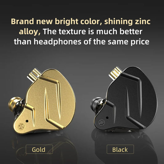 KZ ZSN pro X In-Ear Monitor Headphones 2-Pin HiFi Wired Earbuds 20Hz-20KHz 2Pin Cable for Gaming And Music