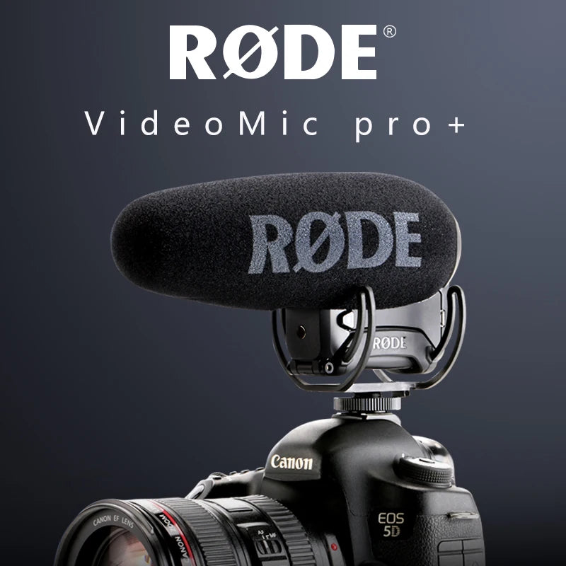 Rode VideoMic Pro+ plus Microphone Video Shotgun MIC for Camera