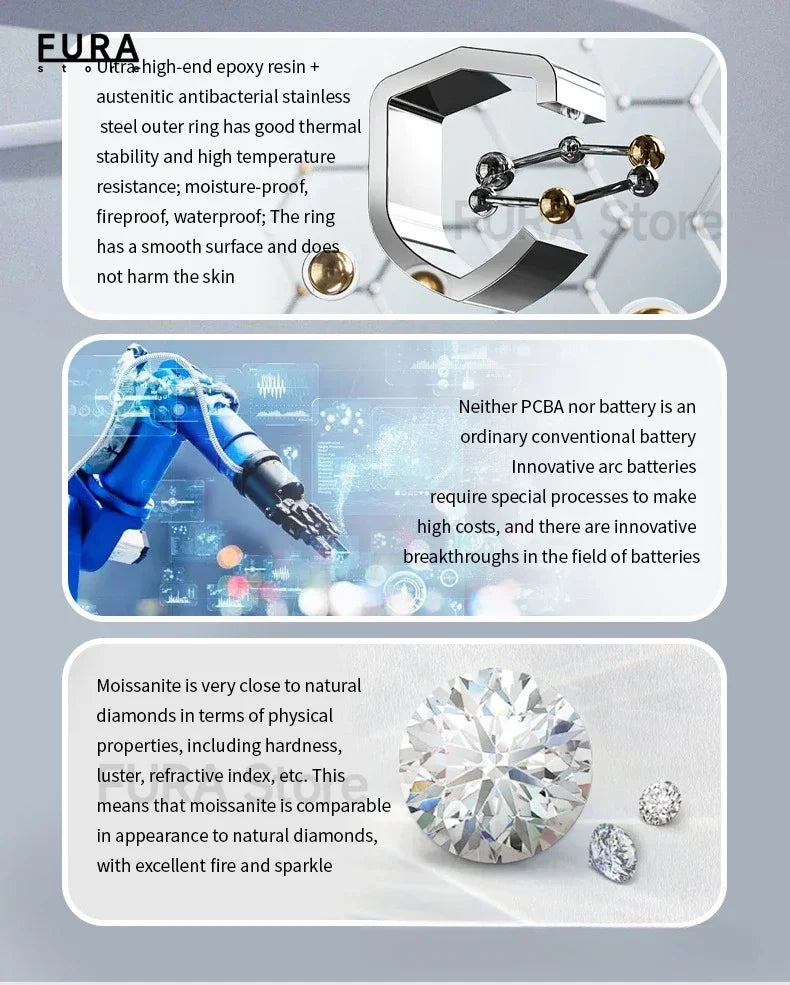 2025 New V8 Smart Ring Sleep Heart Rate Monitor IP58 Waterproof Bluetooth compatible with 5.0 multiple sports modes Android IOS