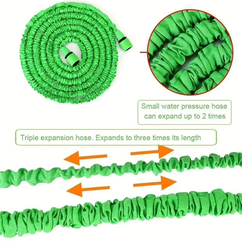 High-Pressure Car Wash Hose Expandable Magic Hose Pipe Home Garden Watering Hose Multi-Function Gardening Cleaning Wat er Spraye
