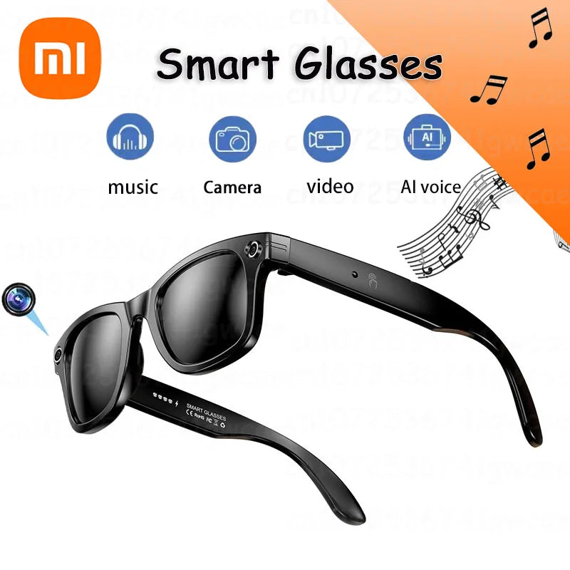 Xiaomi Smart Glasses Recording Videos Photo Recognition AI Answer Translation 260mAh Large Battery IP65 Waterproof Smart Glasses