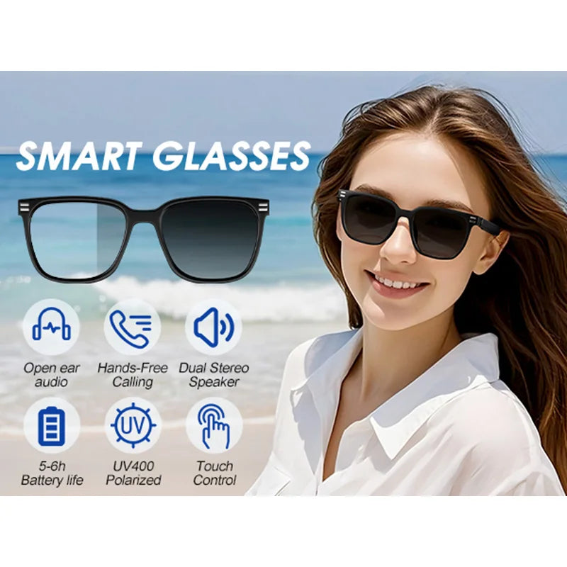 Xiaomi Smart Glasses Anti Blue Photochromic Bluetooth Sunglasses UV Protection Hands-Free Calls Audio Voice Assistant Glasses