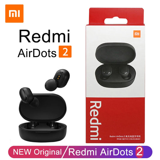 New Original Xiaomi Redmi AirDots 2 Fone Wireless Earphone Bluetooth Headphones Mi Ture Wireless Headphones In-Ear Earbuds