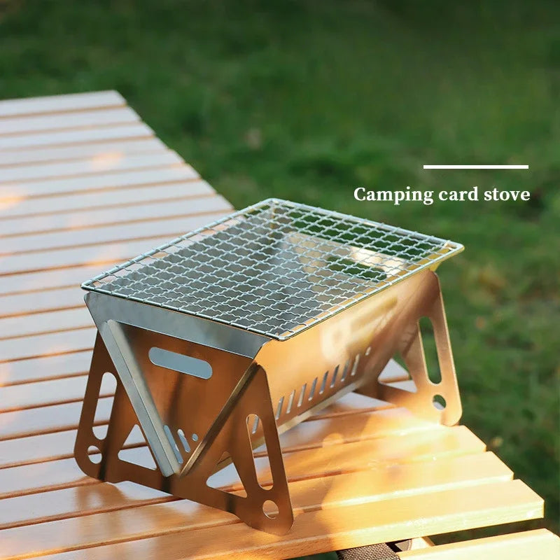 Multifunction BBQ Grill Portable Griddle Fold Mini Brazier Heating Furnace Outdoor Garden Barbecue Kitchen Utensils Wood Stove