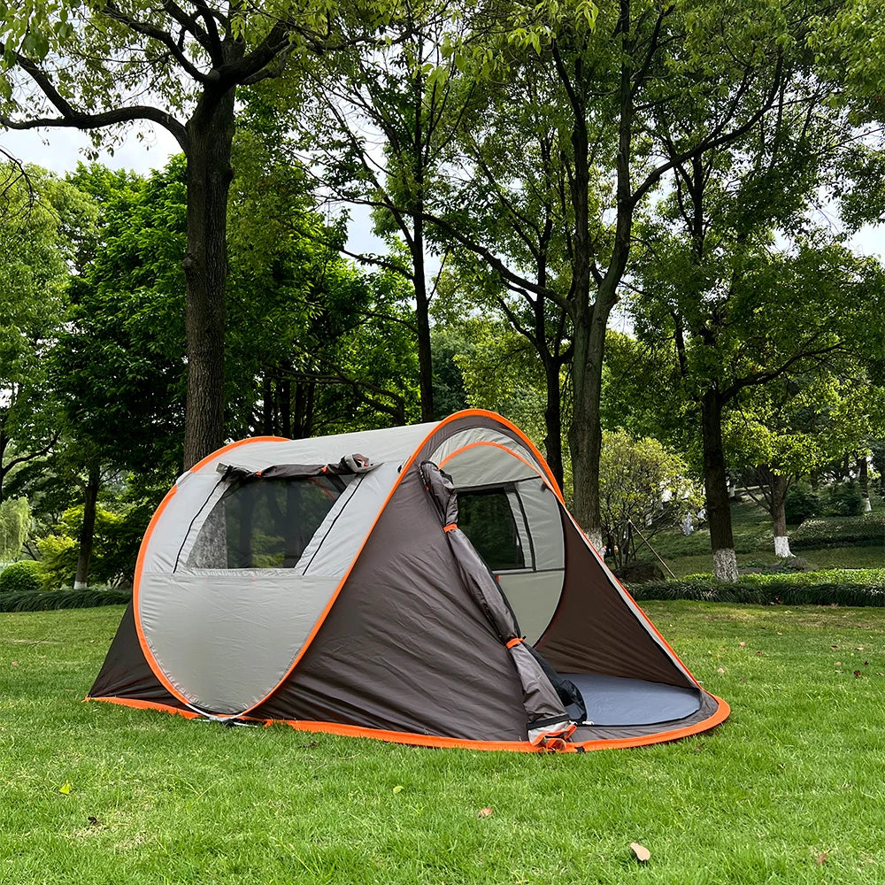 A pop-up tent, camping waterproof tent, garden tent, 5-8 person tent, outdoor tent, suitable for camping and hiking trips