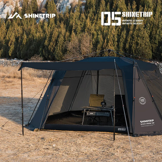 ShineTrip Oversized Dome Tent Quick Setup Tent Waterproof Sunproof Silver Coated Canopy Camping Auto Dome 05 Series