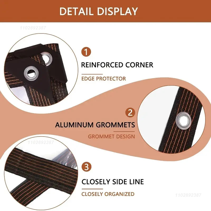 0.18mm Transparent PE Film Tarpaulin Garden Balcony Waterproof Patio Canopy Awnings Winter Plants Cover Greenhouse Film Tarp 4x5