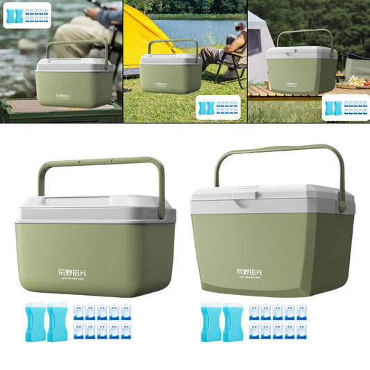 Insulated Ice Cooler Premium Camp Cooler Box for Picnic Household Party