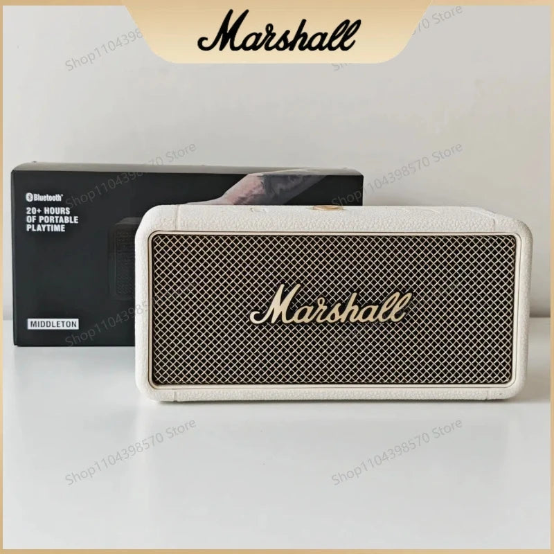 Marshall MIDDLETON Portable Bluetooth Speaker, IP67 Waterproof Dustproof, Long Playtime, Stereo Sound, Outdoor Travel Speaker