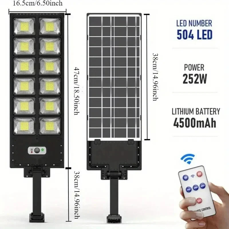 100000LM Ultra Powerful Solar Lamp With Remote Control Outdoor Solar Induction Street Yard Light IP65 Waterproof Garden Lights