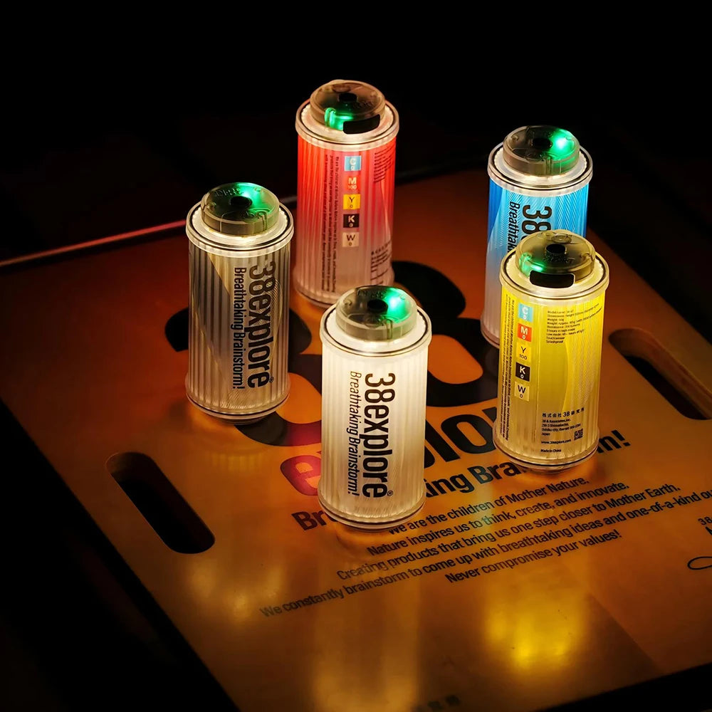 NEW 38 Explore Flashlight USB Rechargeable Camping Light Transparent Powerful 3000mAh Mini LED Camping Lanterns Outdoor