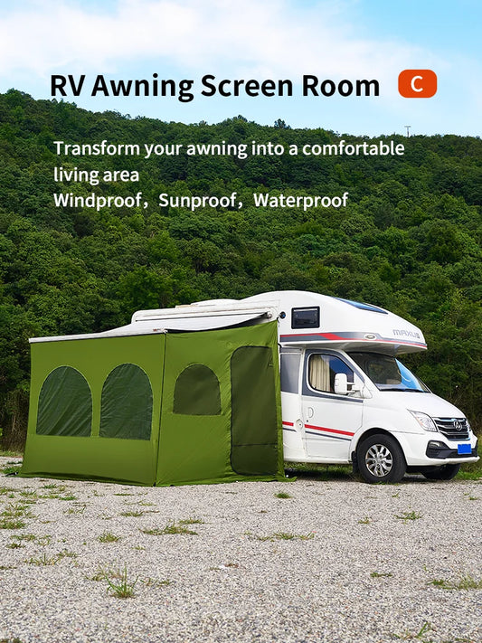 Campervan Tent, Caravan awning tent, RV awning screen room, family room, camper privacy room, awning tent van tent sunshade