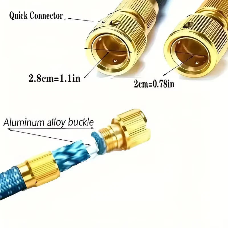 25-125FT Expandable High-Pressure Magic Hose, High-Pressure Multifunctional Spray Gun, Home Garden Watering Tool