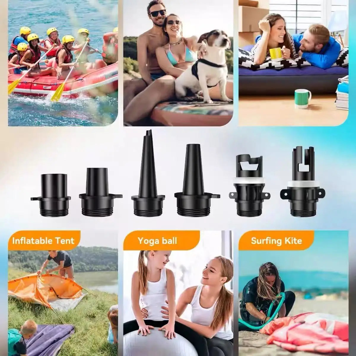 DOTWISE Outdoor Wireless Air Pump Electric 22PSI MINI Inflatable Pump with Inflatable Deflate for inflatable paddle board