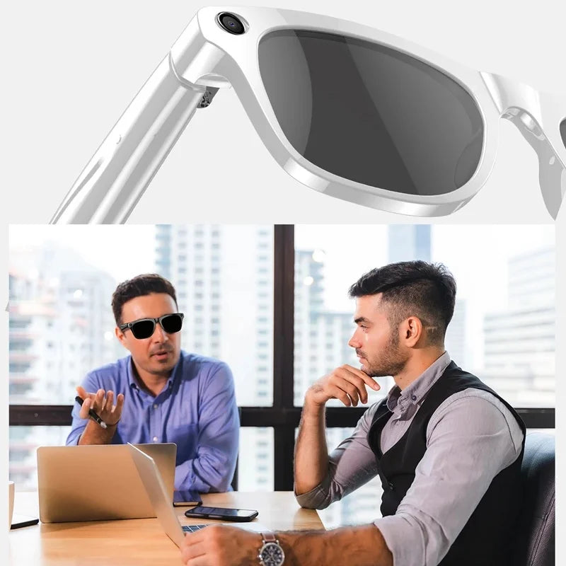 Xiaomi Ai Smart Glasses 4K HD Camera Wearable Mini Camera Bluetooth Call Voice Assistant Control Smart Sports Camera Glasses