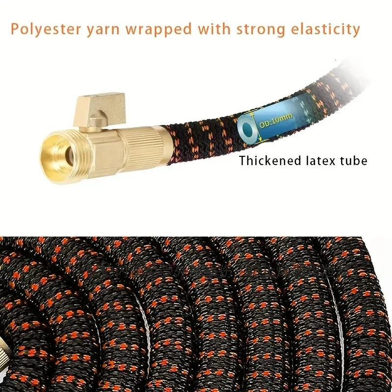 Garden Hose With Expandable Magic Hose, Used For Garden Watering And Cleaning, Adjustable Water Gun, Connector, Watering Device