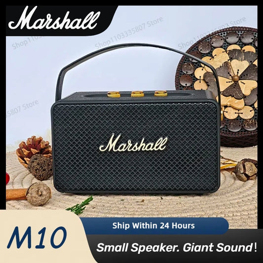 MARSHALL M10 Bluetooth Speaker, Bass Wireless Portable Speaker, Outdoor Indoor Speakers, IP67 Waterproof and Dustproof Sound