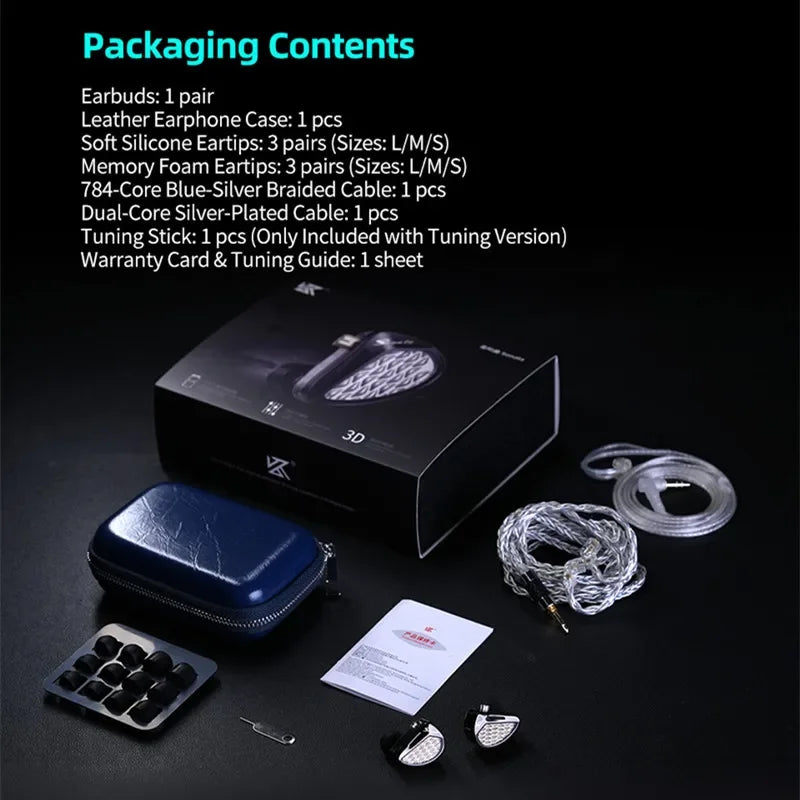 KZ Sonata 14BA Balanced Armature Drive in Ear Earphone Tuning Earbuds Hifi Monitoring Music Game Headphone 2PIN Cable