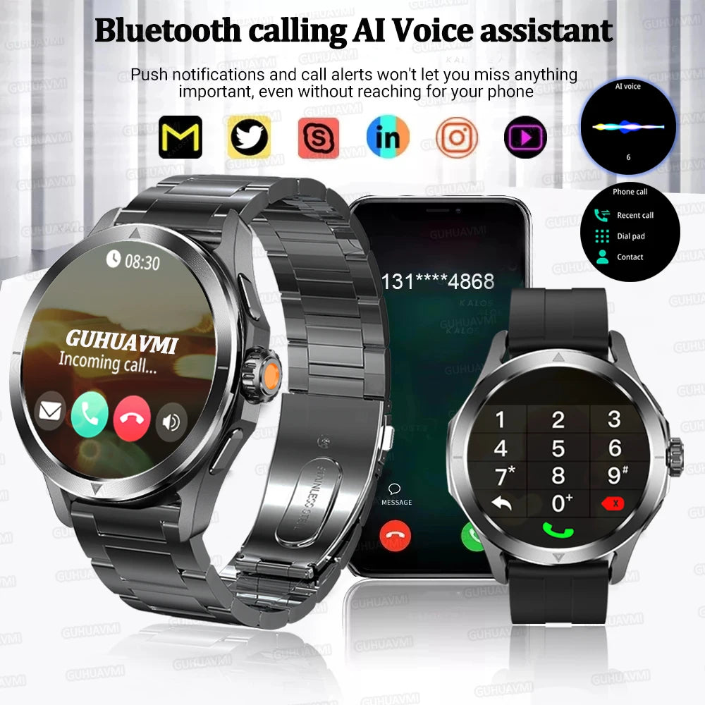 GUHUAVMI S4 Ultra Outdoor Sports Smart Watch - 1.53" AMOLED GPS NFC Waterproof