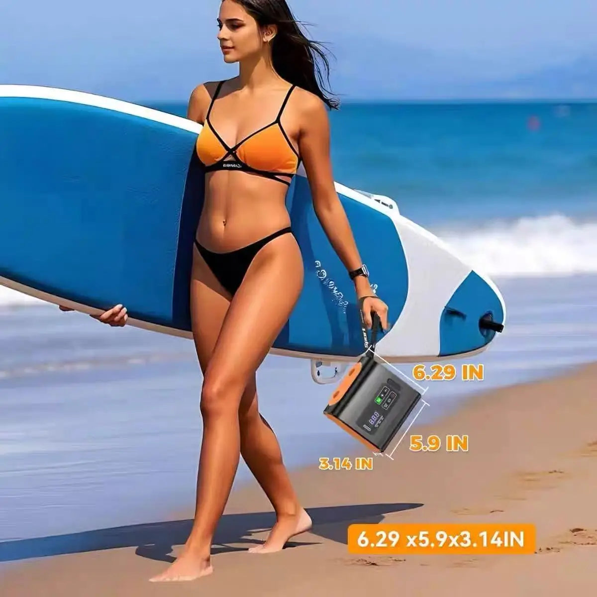 DOTWISE Outdoor Wireless Air Pump Electric 22PSI MINI Inflatable Pump with Inflatable Deflate for inflatable paddle board