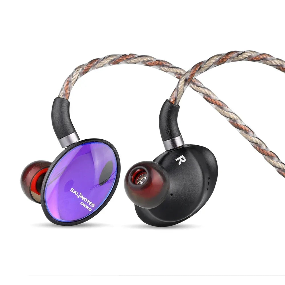 7HZ Crinacle Salnotes Dioko Headphone 14.6mm Planar Diaphragm Driver In Ear Earphone HiFi Music IEM Detachable Cable