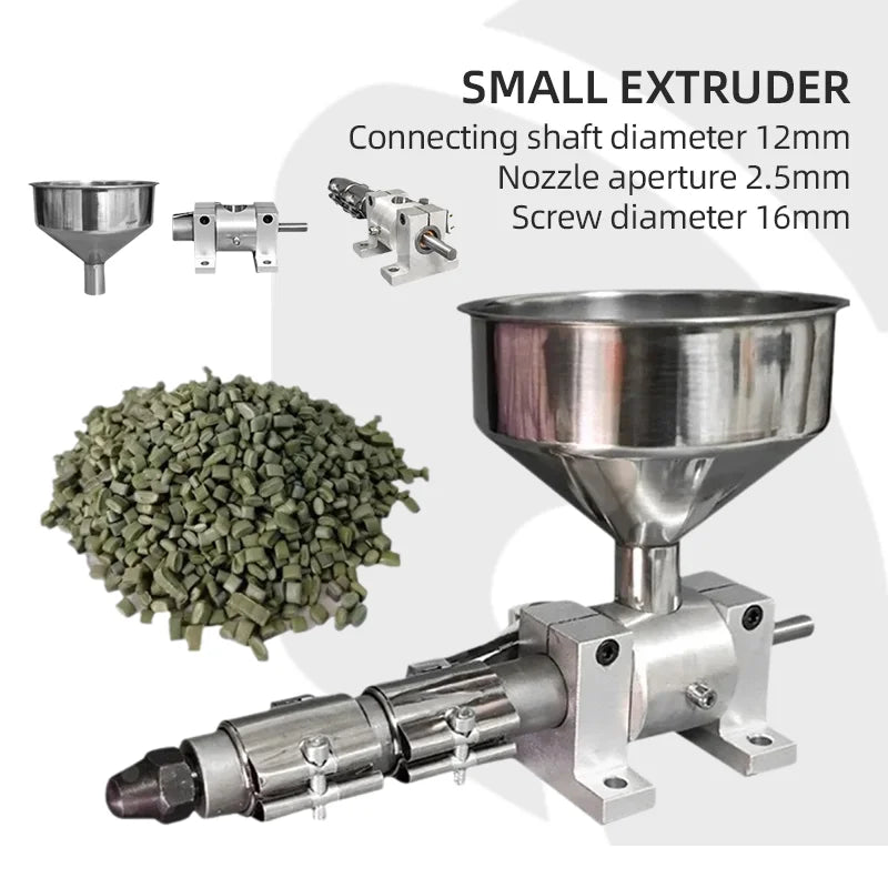 ZTEM Micro Plastic Extruder 220v Single Screw rubber powder 3D Printing Line PE PP ABS Extruder Extrusion Processing Tools