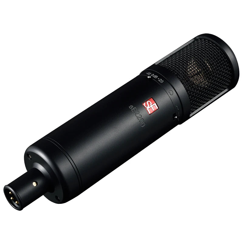 sE 2200 cardioid condenser microphone traditional class-A electronic design with consistent low-noise performance for Vocals