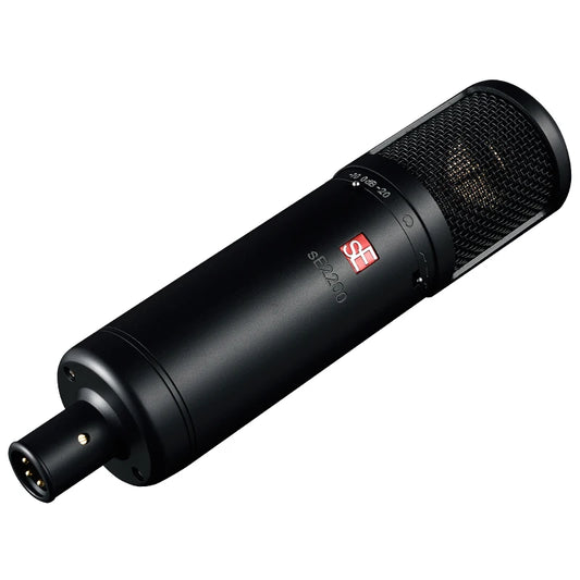 sE 2200 cardioid condenser microphone traditional class-A electronic design with consistent low-noise performance for Vocals