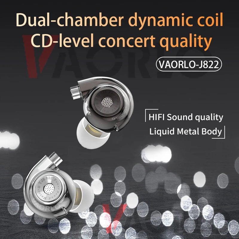 New In Ear Conch Wired Earphone Diaphragm HiFi Dynamic Headphone Monitors Interchangeable Earbuds Type C Digital Wired Earphone
