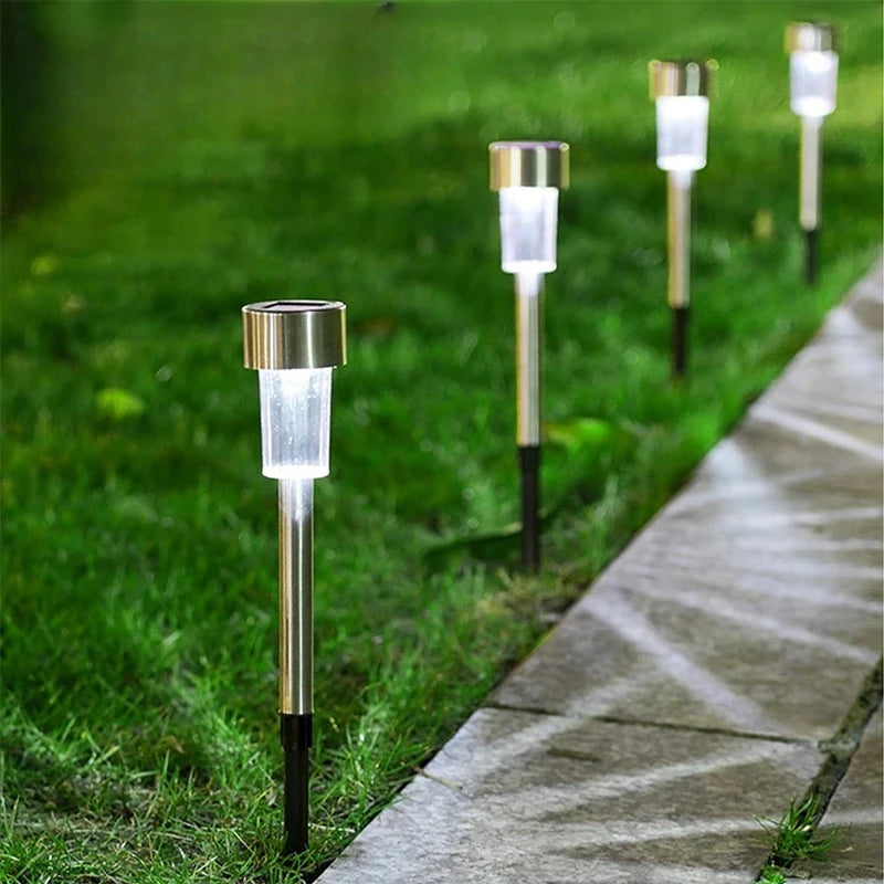 10Pack Solar Outdoor Lights Garden Lantern Solar Powered Lamp Waterproof Landscape Lighting Pathway Yard Lawn Garden Decoration