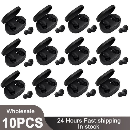 A6S Bluetooth Earphone Sports Wireless Headphones Stereo Headset TWS Earbuds with Microphone for Iphone Xiaomi 10Pieces