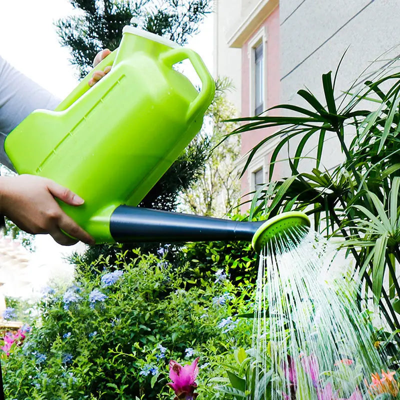 Large Thiened 5L Plastic Long Mouth Watering Can Gardening Household Flower Sprang Hose Garden Tool Flower Bed Sprayer