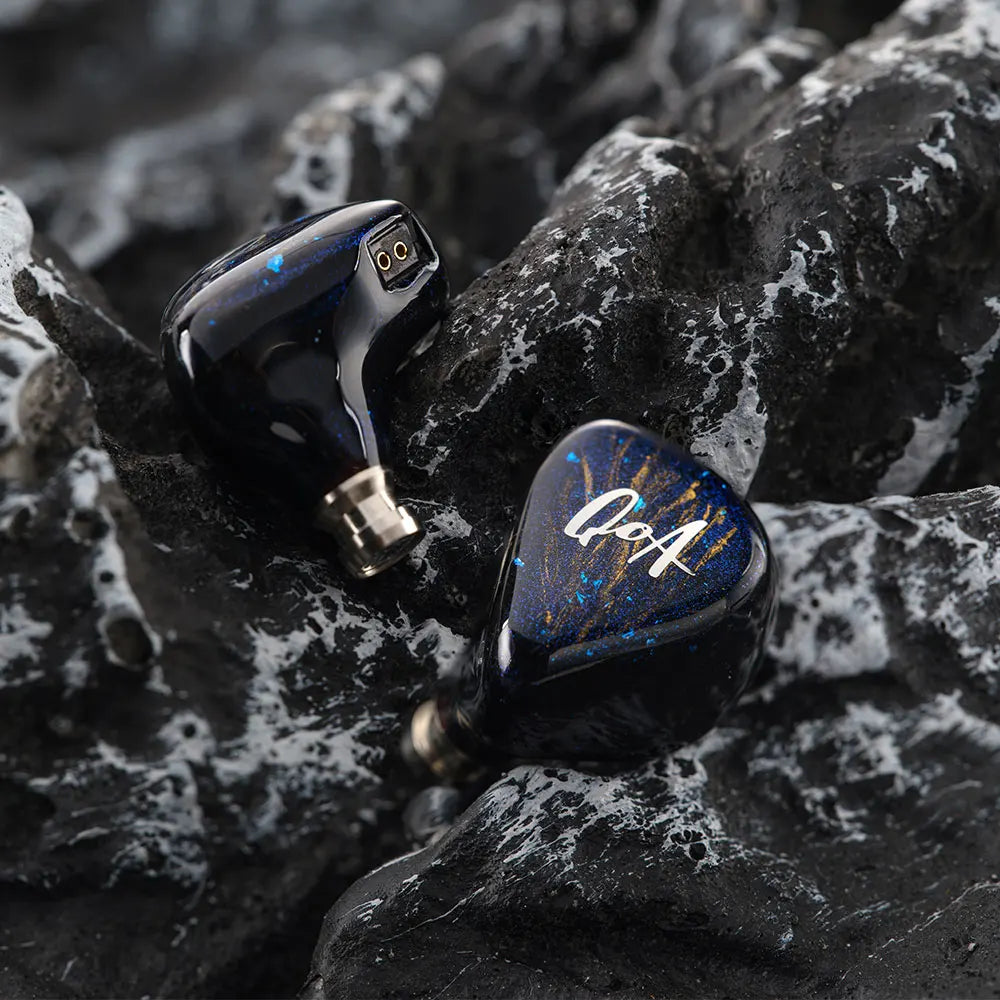 New QoA Cloud Scape Headphone 1 Dynamic + 1 Planar  In Ear Earphone 3.5mm 4.4mm Plug Earbuds For HiFi Wired Headset Cable IEMs