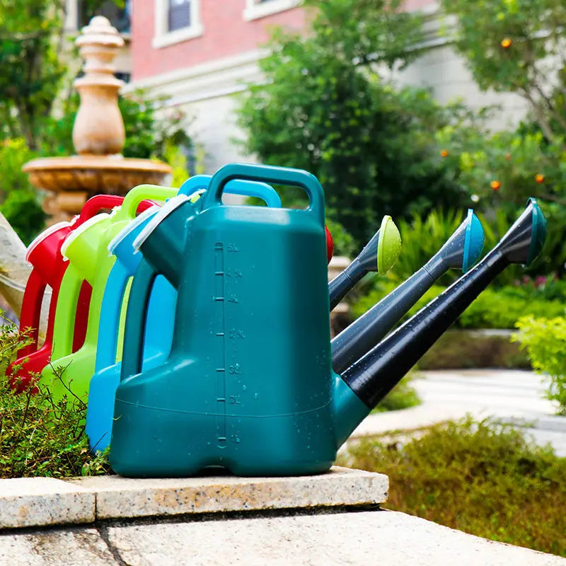 Large Thiened 5L Plastic Long Mouth Watering Can Gardening Household Flower Sprang Hose Garden Tool Flower Bed Sprayer